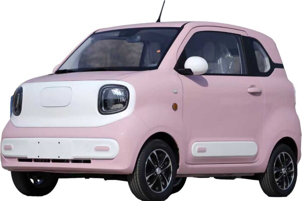 BT05 Elektro Microcar L7e-CU – 90 km/h – 2-Sitzer – LiFePO4 – bis ca. 200 km – Pink-Weiß