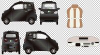 ES2 Elektro Microcar Side-by-Side - 45 km/h mit Straßenzulassung – 2-Sitzer, 72V/58Ah Kabinenroller - Verschiedene Farben