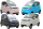 ES2 Elektro Microcar Side-by-Side - 45 km/h mit Straßenzulassung – 2-Sitzer, 72V/58Ah Kabinenroller - Verschiedene Farben