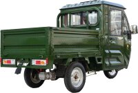 CargoTrike KH6 2-Personen Elektro-Dreirad mit Kabine - 45km/h Mokick, Lenkrad, 72V/58Ah Akku, Straßenzulassung - grün
