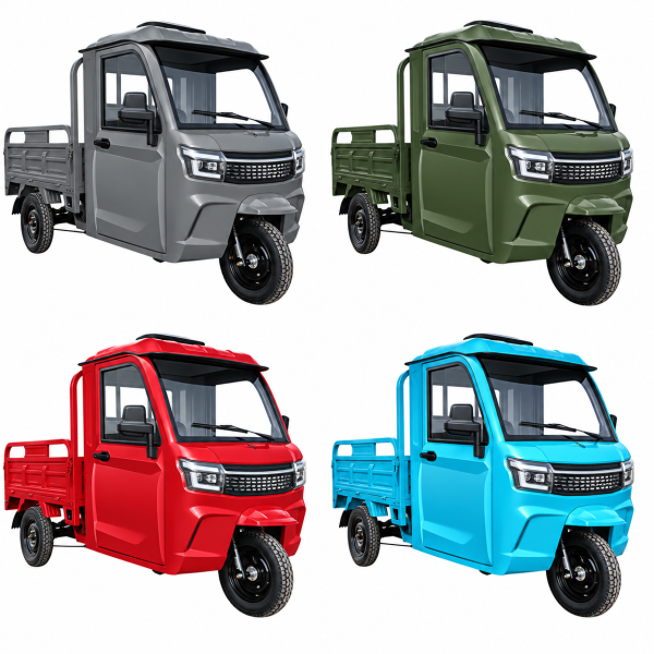 CargoTrike KH1 Elektro-Lastendreirad mit Kabine & Kippmulde verschiedene Farben – 45 km/h, 72V/58Ah, Straßenzulassung