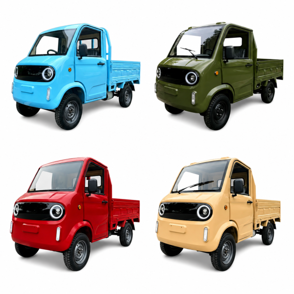 Elektro Pick-Up Cargo PK2 72V/100Ah Akku Blei-Gel Kippmulde 45km/h Version 2-Personen Straßenzulassung - verschiedene Farben