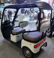 ES3 Elektro-Dreirad 25 km/h mit Dach – Seniorenmobil - Blei-Gel Akku oder Lithium Akku - fest verbaut oder herausnehmbar - verschiedene Farben