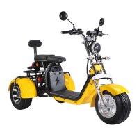 Elektroroller CP3.1 Trike Rot-Schwarz 45km/h mit Akku 60V/21Ah