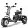 Elektroroller CP3.1 Trike Rot-Schwarz 45km/h mit Akku 60V/21Ah