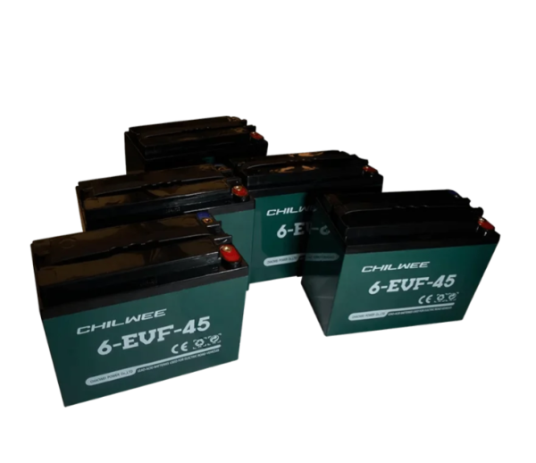 Blei-Gel Akkuset 60V/45Ah - 5x 12V/45Ah Akkus