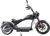 Elektro-Chopper RE10 MH3 Elektro-Chopper 45km/h Alufelgen 60V30Ah Akku mit Strassenzulassung - Schwarz-Matt