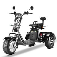 Elektroroller CP3.1 Trike Schwarz 45km/h mit Akku 60V/21Ah