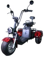 Elektroroller CP3.1 Trike Schwarz 45km/h mit Akku 60V/21Ah